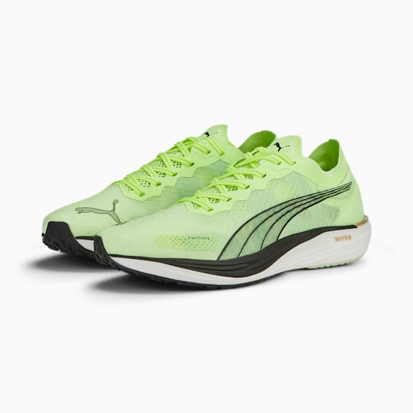 Souliers de course à pied Liberate NITRO 2 Run 75 Homme, Fast Yellow-PUMA Black, extralarge